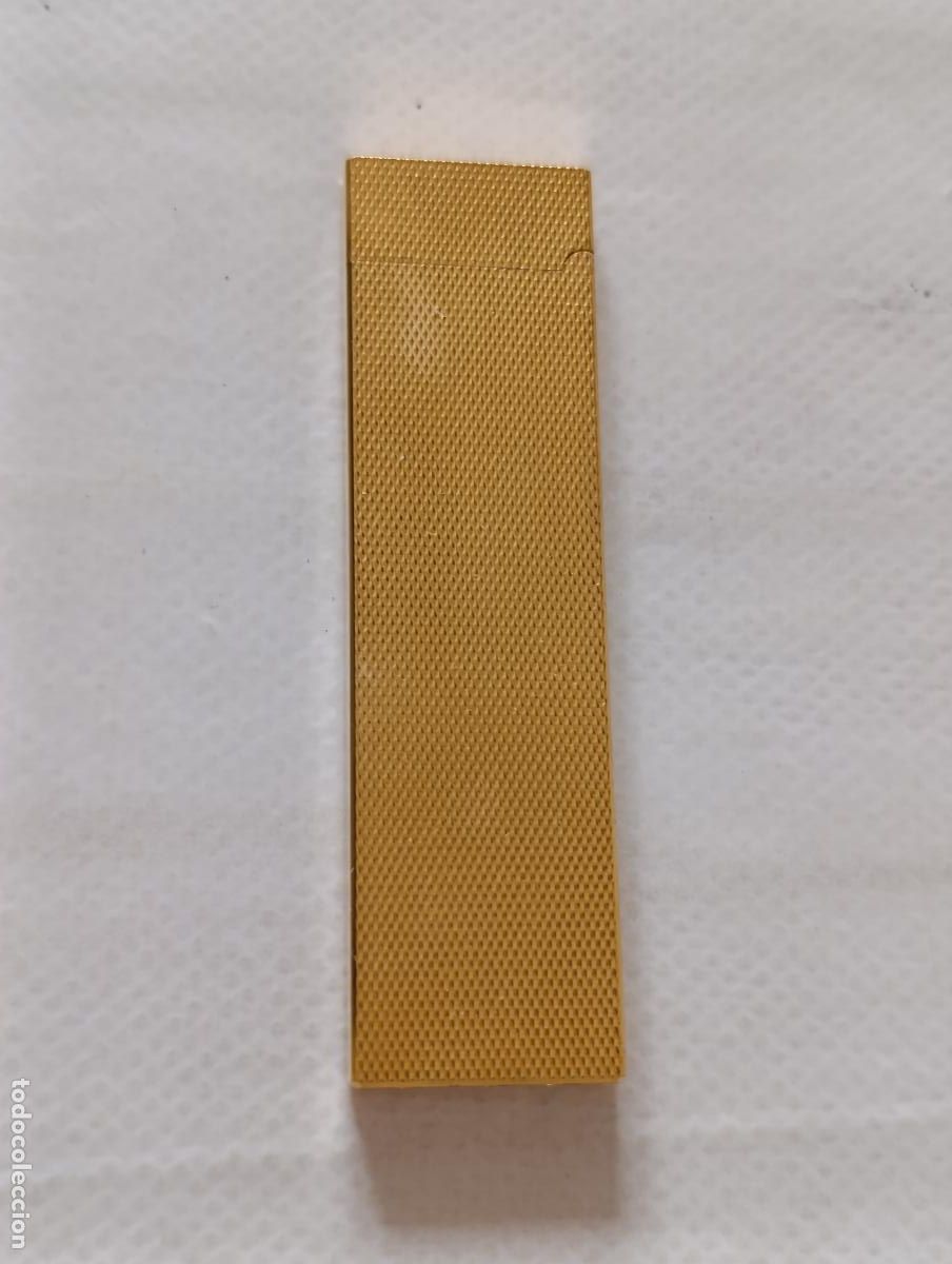 Mecheros: ANTIGUO MECHERO COLIBRI MINI - POSIBLE CHAPADO BA&Ntilde;O DE ORO - DORADO - VINTAGE (V7D)