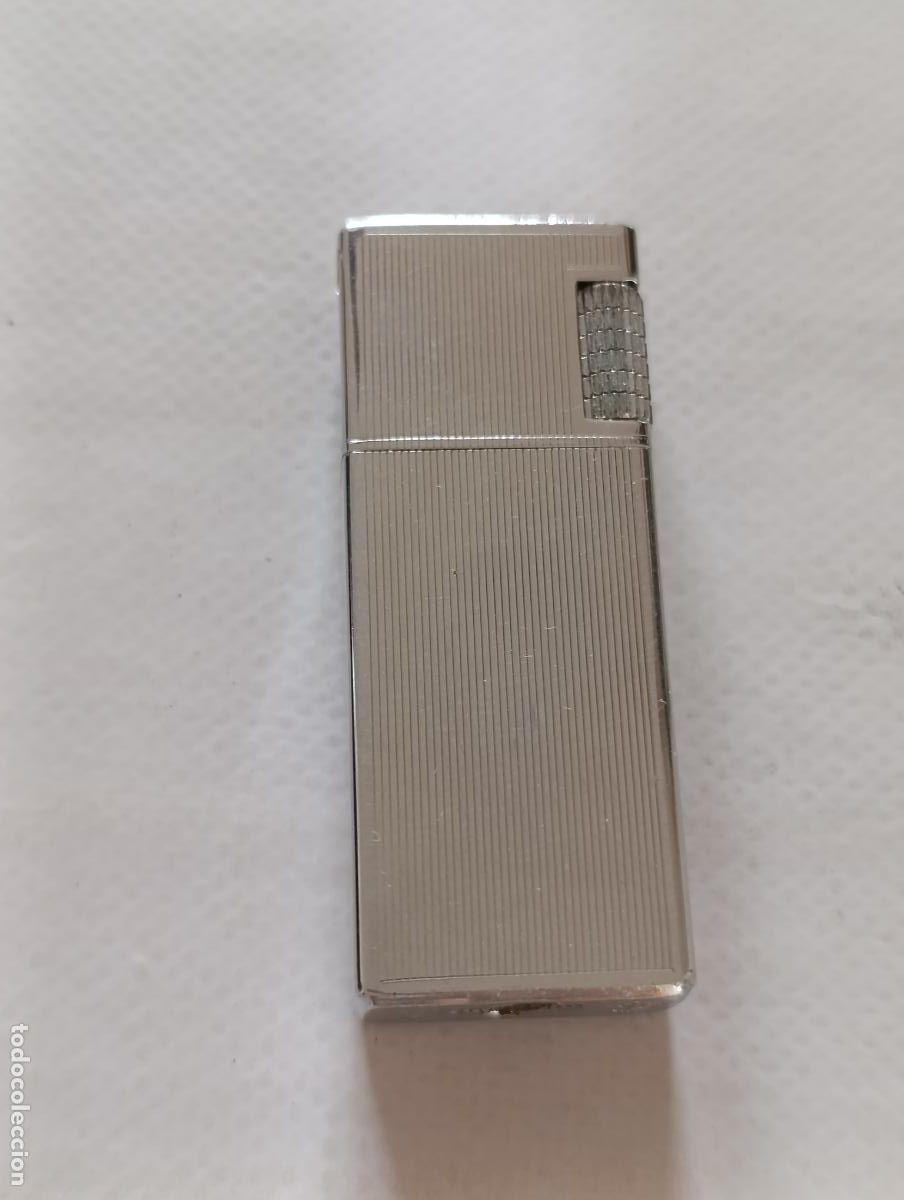Mecheros: ANTIGUO MECHERO ENCENDEDOR ROBLE GAS - MODELO LUNA - METAL PLATEADO - VINTAGE (V7D)