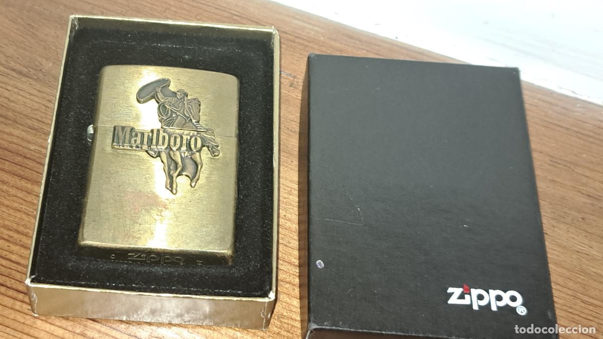 Mecheros: ENCENDOR / LIGHTER ZIPPO MALBORO - EN SU CAJA - BUEN ESTADO