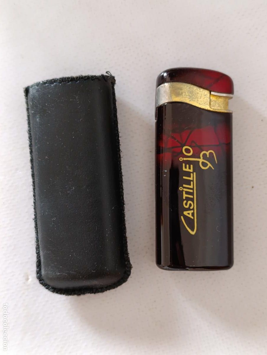 Mecheros: ANTIGUO MECHERO ENCENDEDOR CASTILLEJO - CON FUNDA - VINTAGE (V7D)