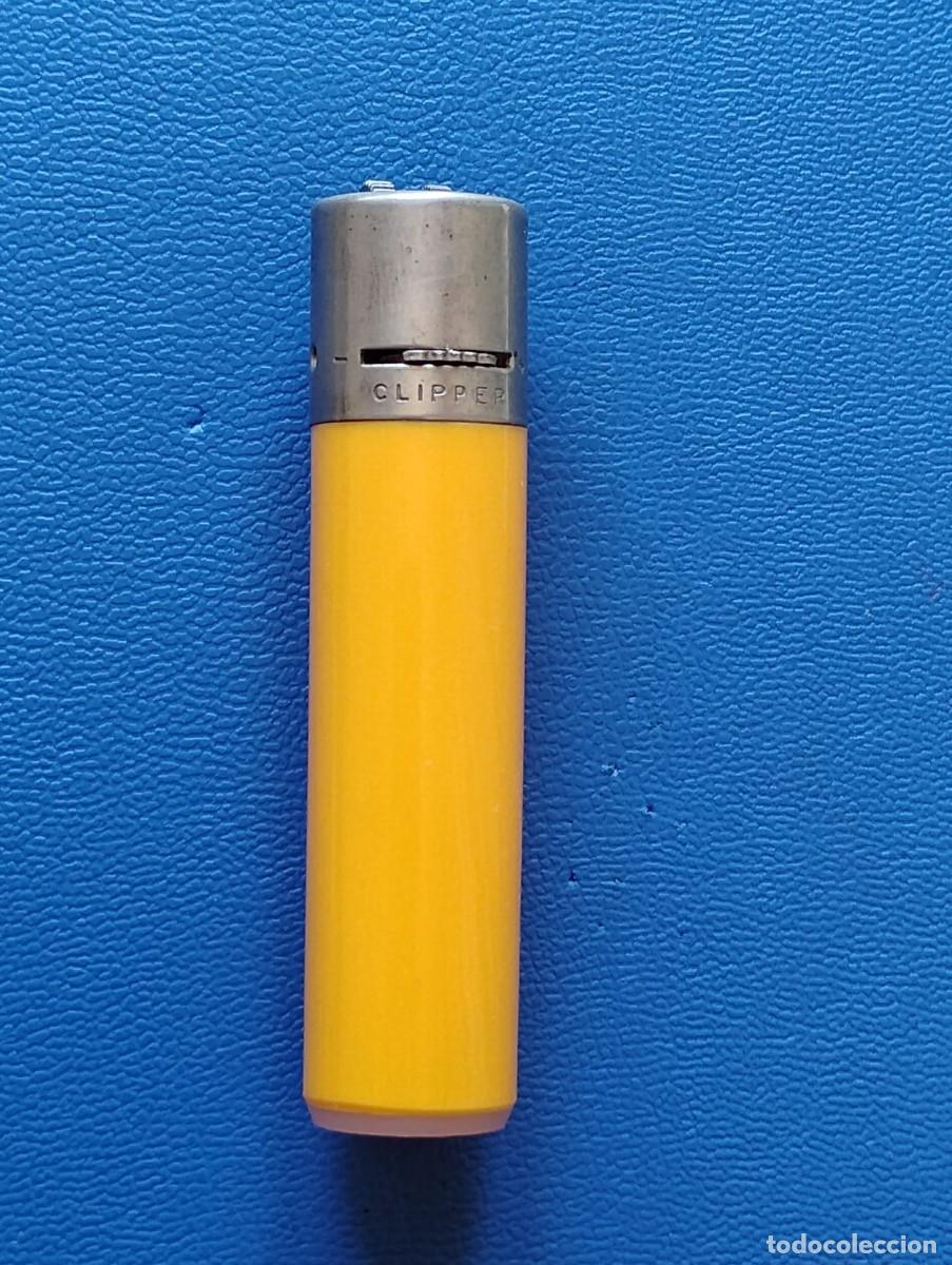 Mecheros: ANTIGUO MECHERO CLIPPER REGULABLE - COLOR ENTRE AMARILLO YEMA HUEVO Y MOSTAZA - (USADO)