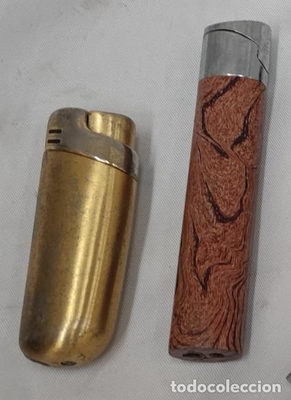 Mecheros: LOTE DE 2 ENCENDEDORES VINTAGE, MECHEROS