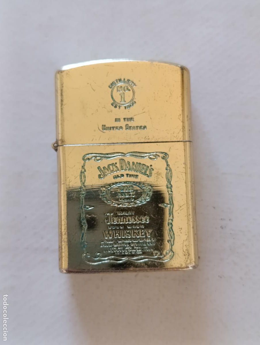 Mecheros: MECHERO ENCENDEDOR JACK DANIELS TENNESSEE WHISKEY - METAL - DORADO (P7C)
