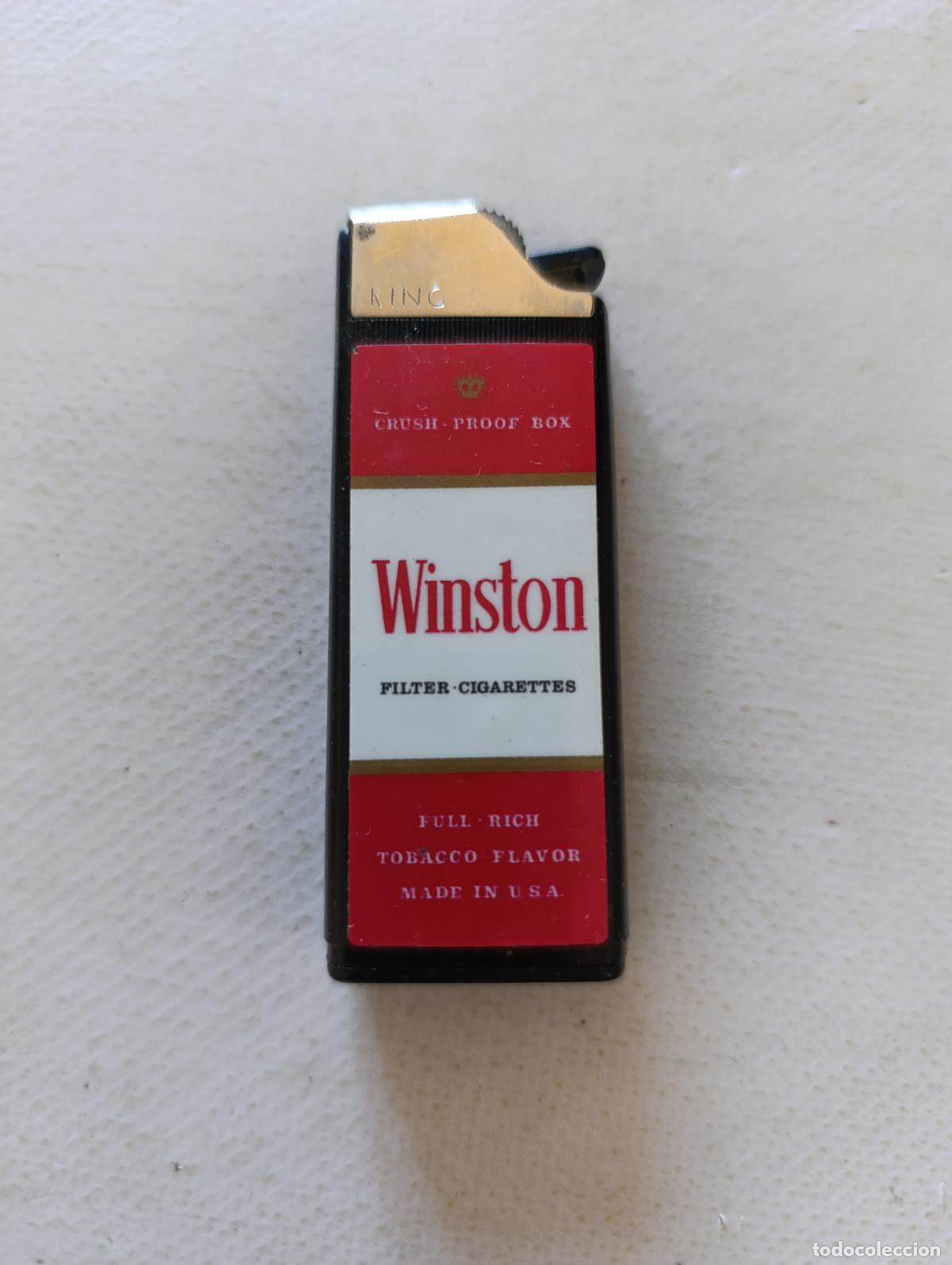 Mecheros: ENCENDEDOR MECHERO A PIEDRA WINSTON - TABACO (P7C)