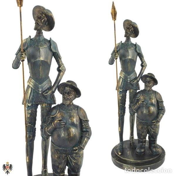 Mecheros: FIGURA DON QUIJOTE DE LA MANCHA RESINA BRONCE. 30 CMS