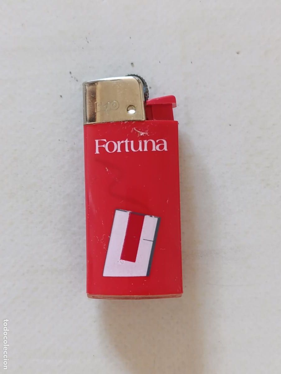 Mecheros: MECHERO ENCENDEDOR FORTUNA - BRIO - ROJO - TABACO (P7C)