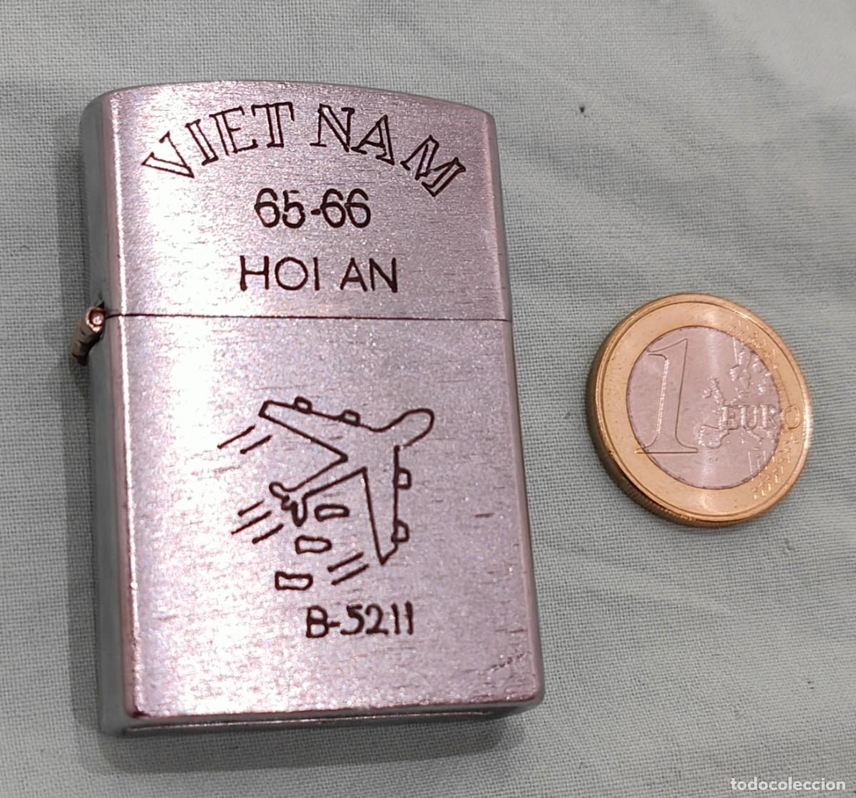 Mecheros: Mechero de gasolina con grabado Vietnam 65-66 Joi yan