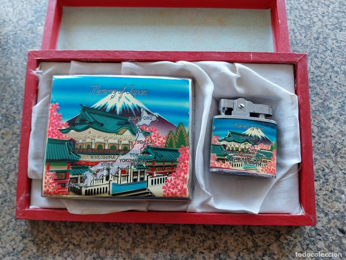 Mecheros: MECHERO O ENCENDEDOR + PITELLERA -- MEMORY OF JAPAN -- A&Ntilde;OS 50 / 60 --