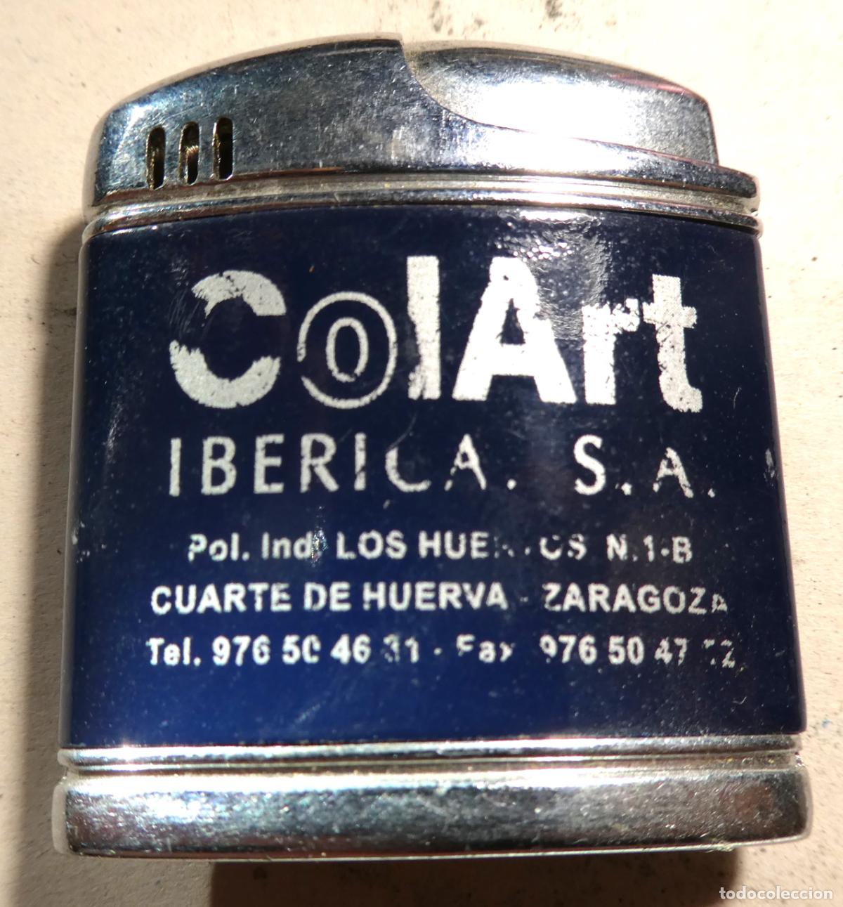 Mecheros: Encendedor con publicidad de ColArt Ib&eacute;rica, S.A