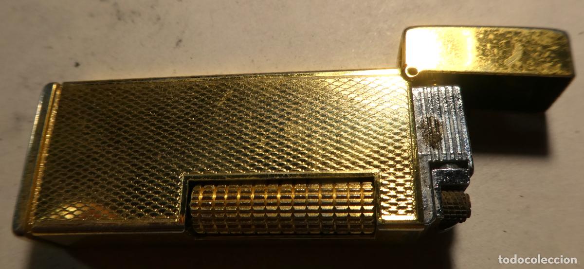 Mecheros: Encendedor de gas vintage de la marca Penguin Automatic Deluxe (Jap&oacute;n) , mide 6,5X2,5 cm