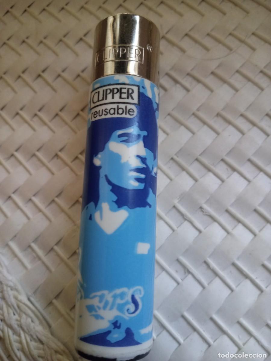 Mecheros: Mechero/encendedor Clipper lighter. F&uacute;tbol, Maradona.