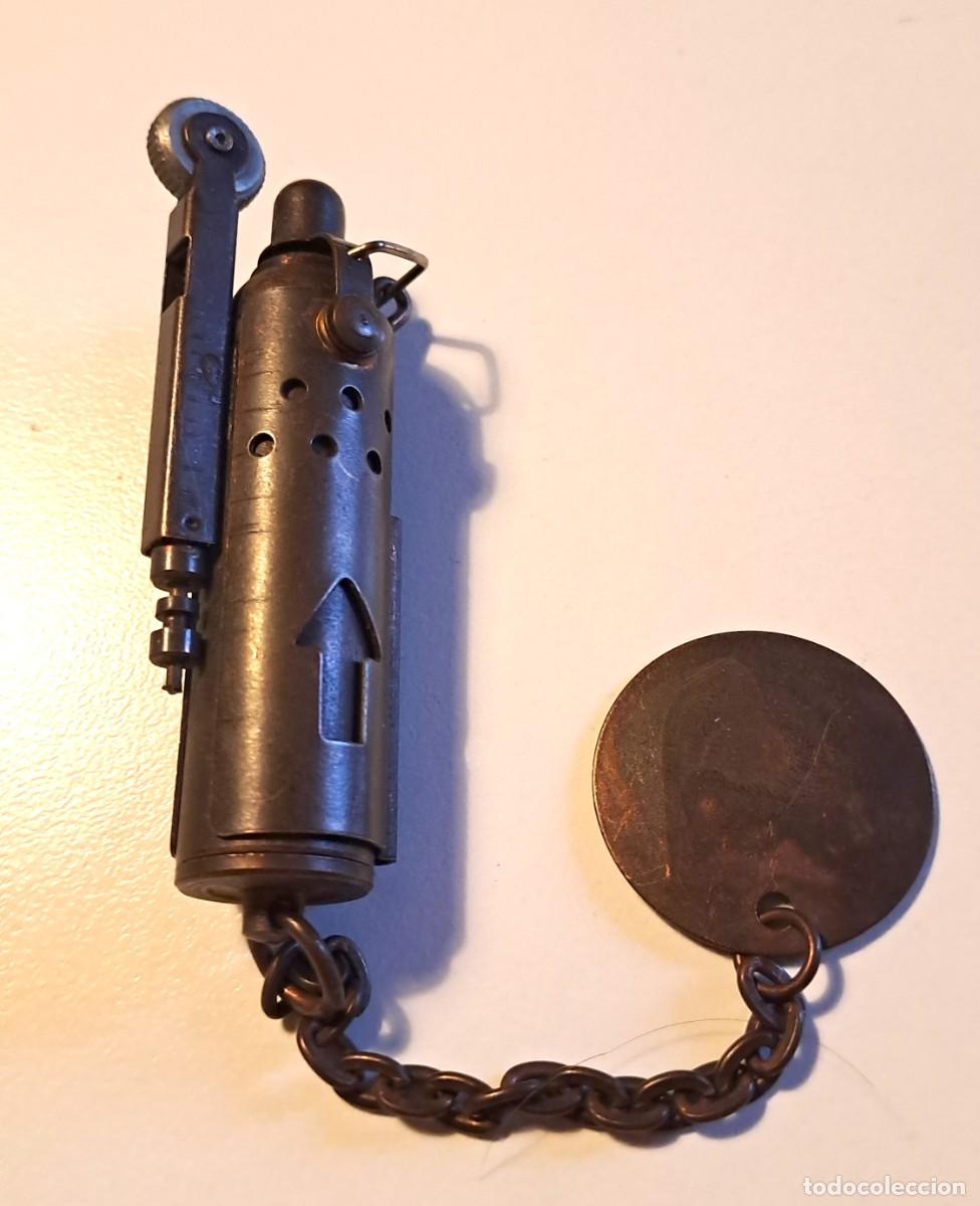 Mecheros: ENCENDEDOR MECHERO DE MECHA /GASOLINA ESTILO VINTAGE CON INSIGNIA MILITAR