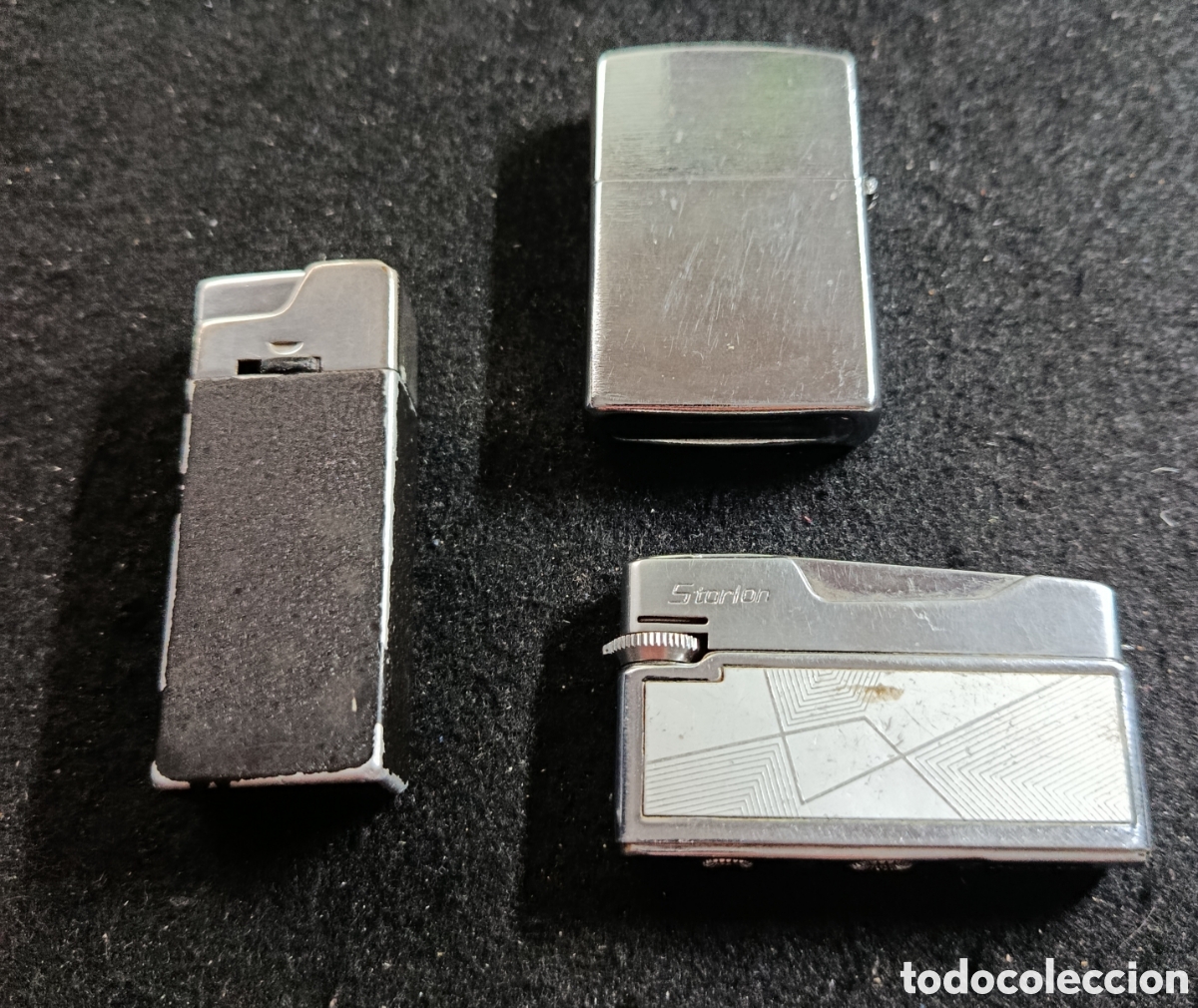 Mecheros: lote de 3 encendedores mecheros vintage younker starlon consul ...los de la foto