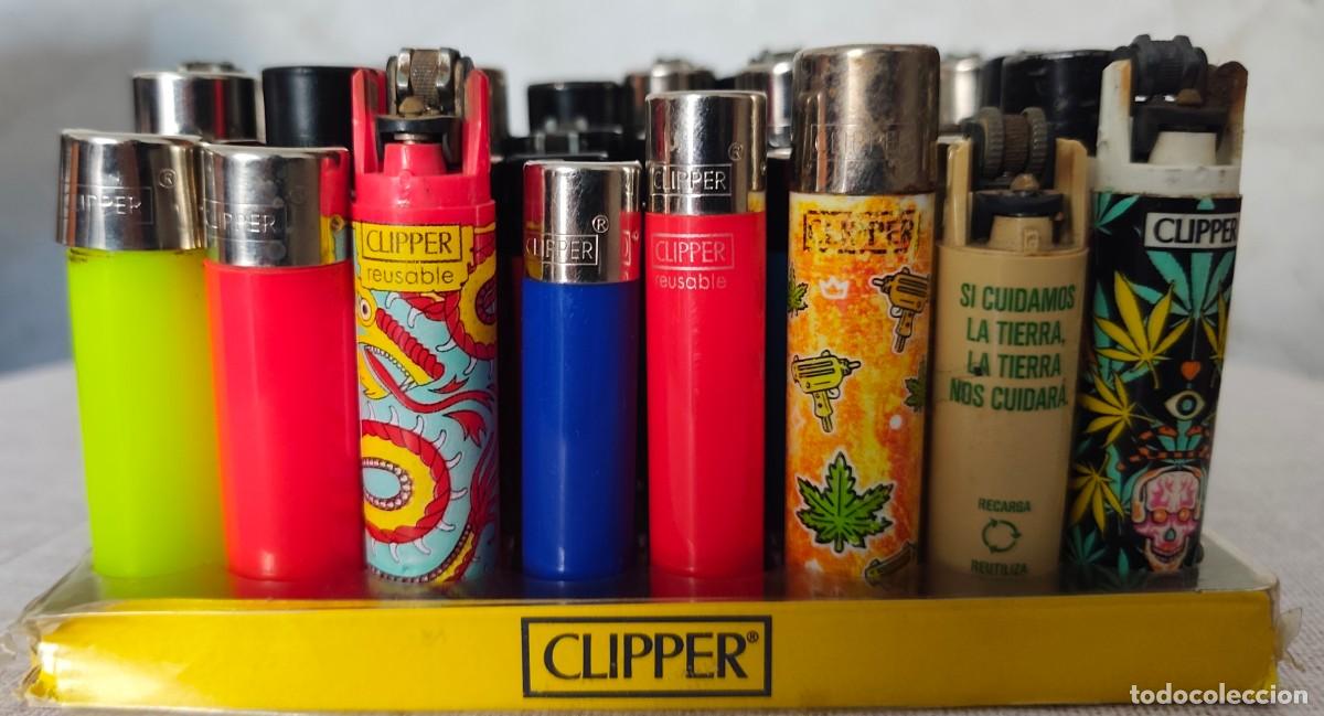 Mecheros: LOTE DE 48 MECHEROS CLIPPER DETERIORADOS - Hippie Style / Hippie Cactus / Hippie love / Can Margalef