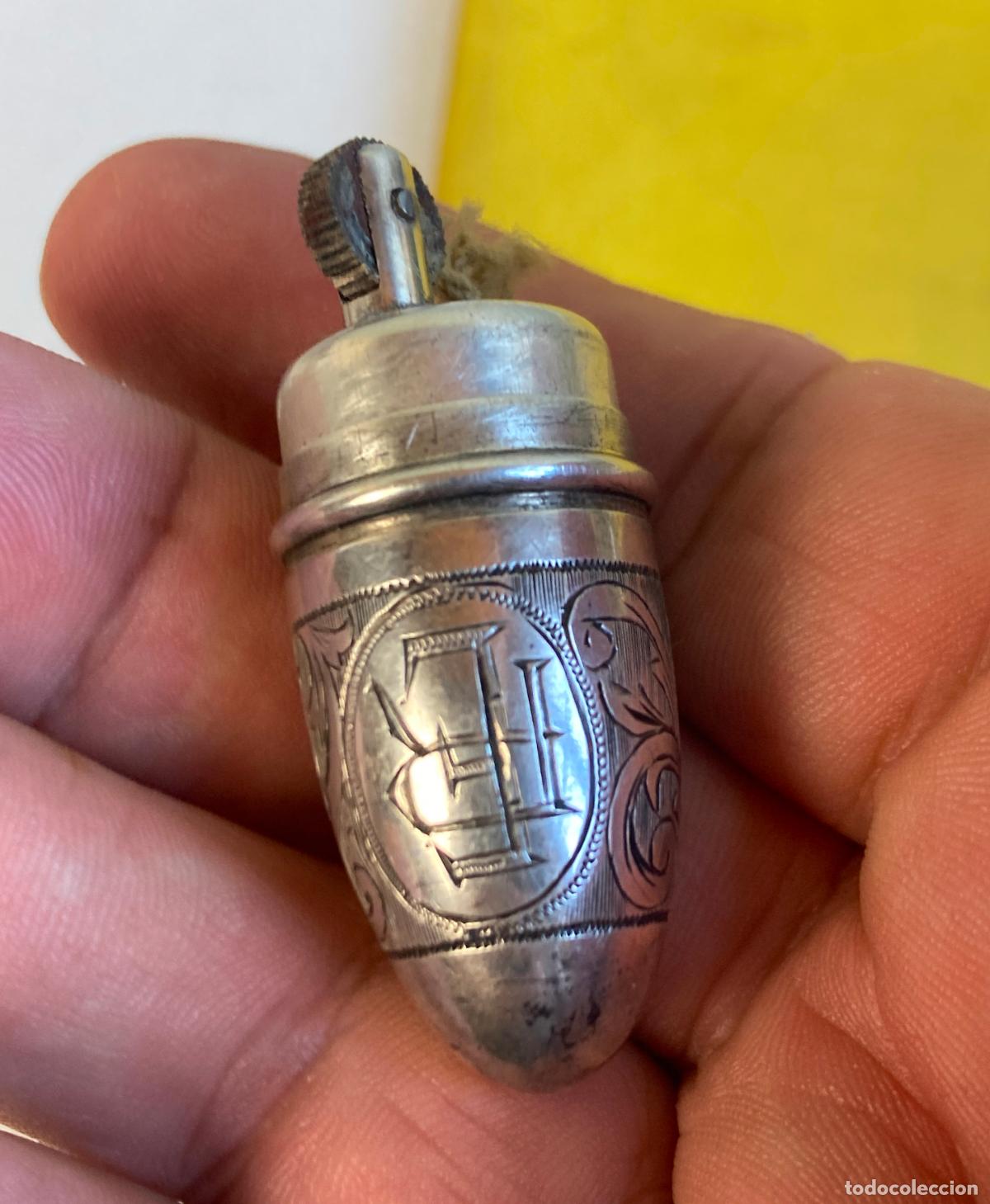 Mecheros: MECHERO, ENCENDEDOR CON LA FUNDA EN PLATA. - Foto 4