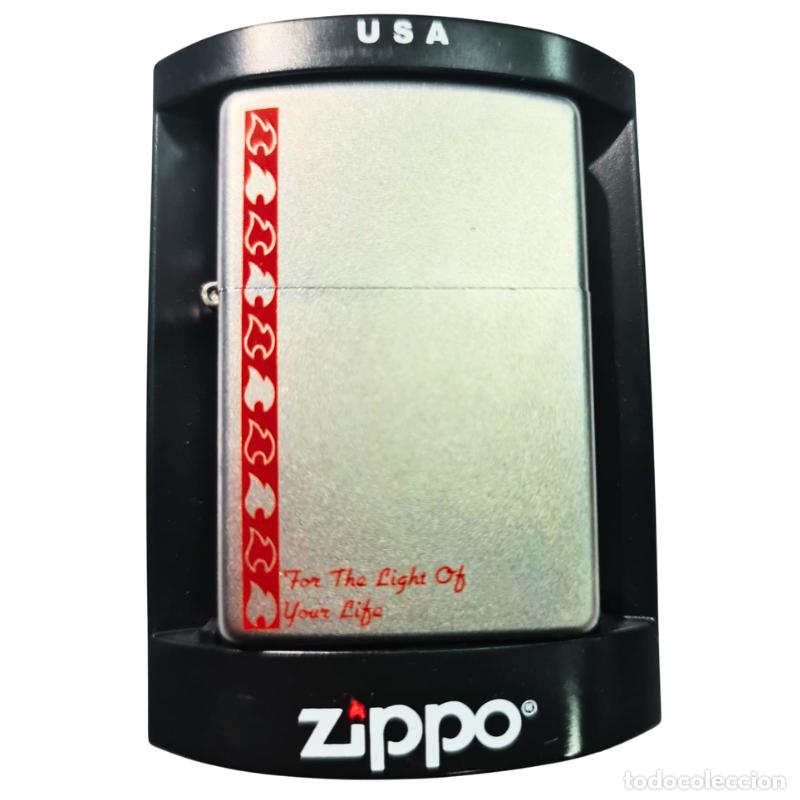 Mecheros: MECHERO ZIPPO 205 FOR THE LIGHT OF MY LIFE LLAMAS DE FUEGO LATERALES