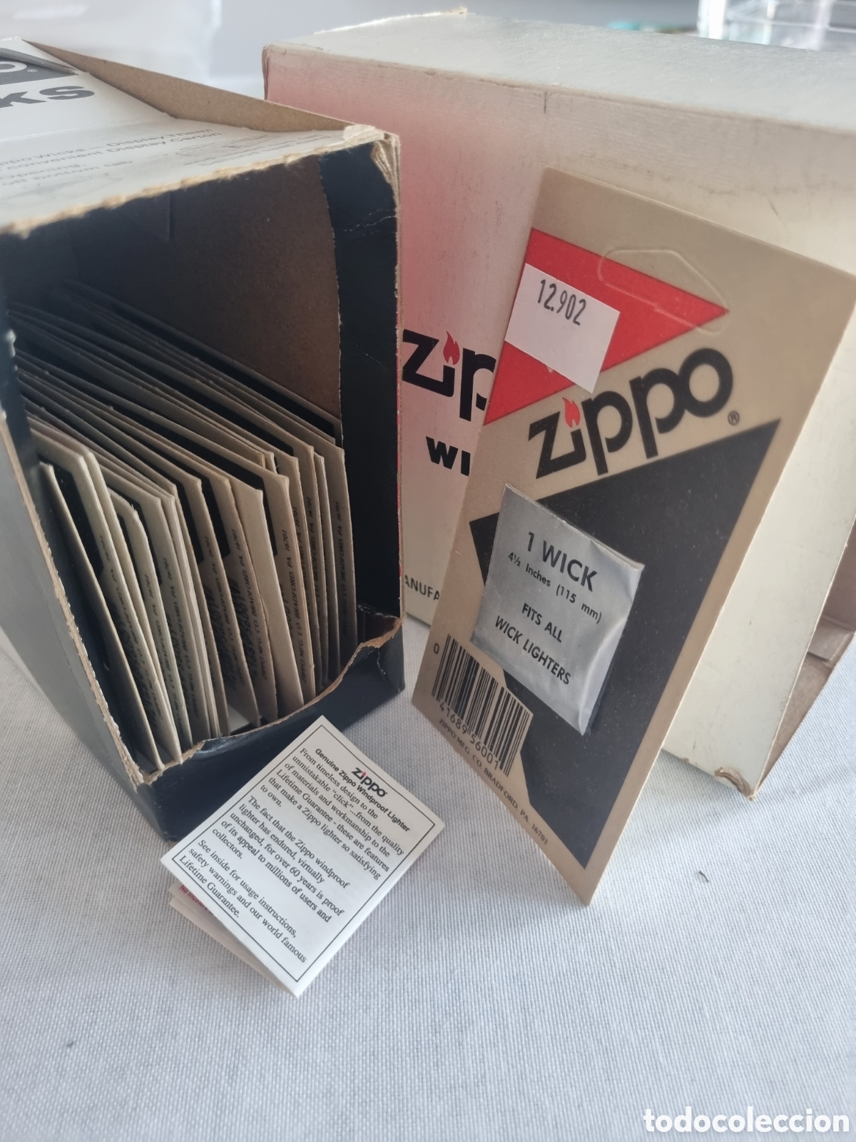 Mecheros: ZIPPO 20 reemplazos de mecha 115 mm con su caja