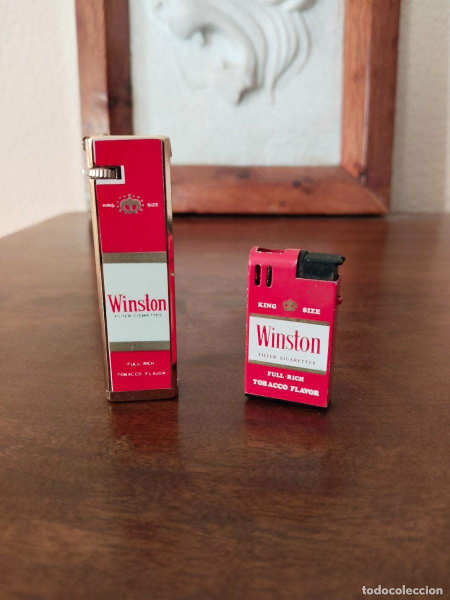 Feuerzeuge: Pareja de mecheros Winston. Vintage. Descargados.