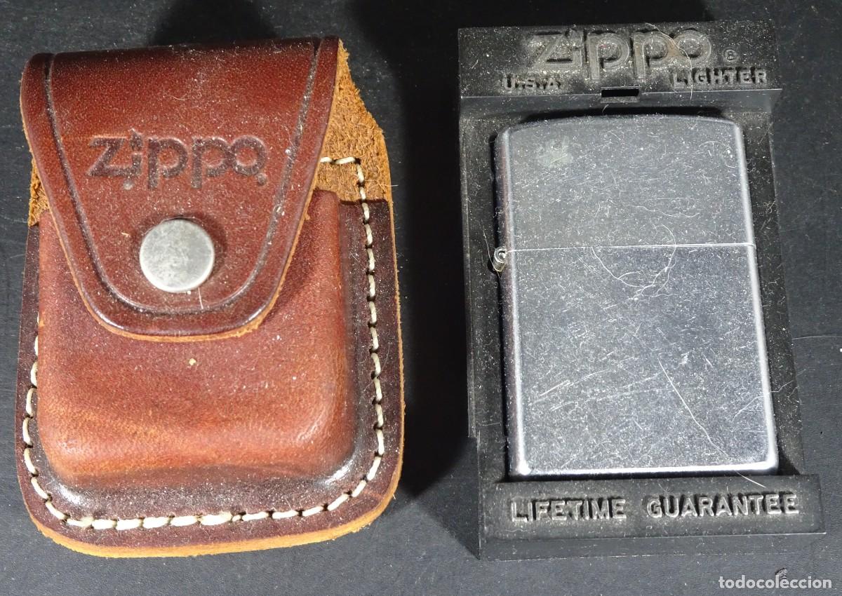 Mecheros: ANTIGUO MECHERO ZIPPO USA, CON FUNDA, VER FOTOS