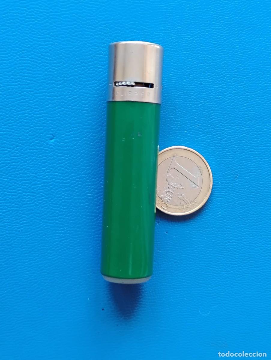 Mecheros: ANTIGUO MECHERO CLIPPER VERDE - REGULABLE - (USADO)