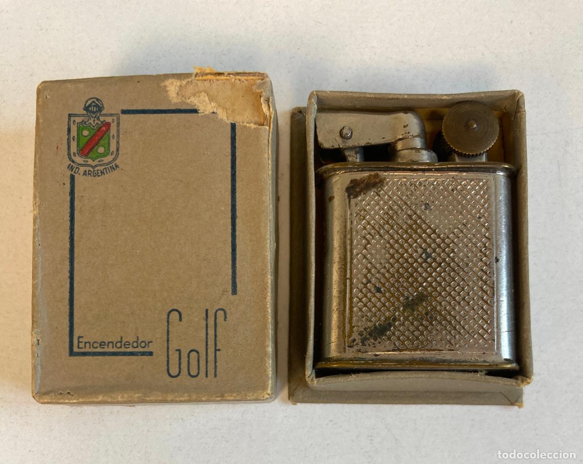 Mecheros: ENCENDEDOR GOLF EN SU CAJA ORIGINAL, IND ARGENTINA