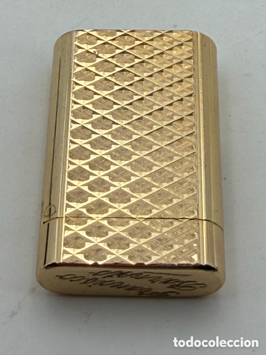 Mecheros: Mechero Suizo Chapado en Oro - Foto 4