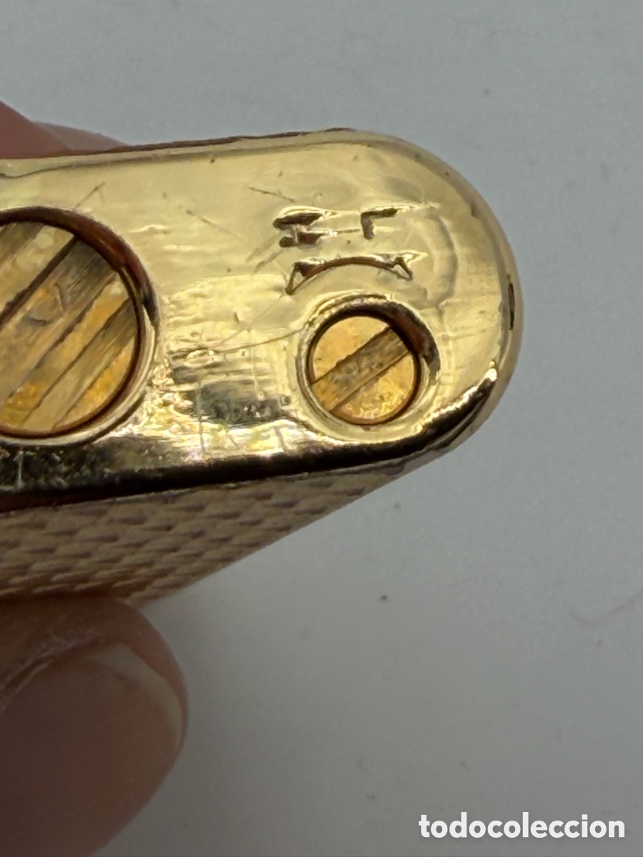Mecheros: Mechero Suizo Chapado en Oro - Foto 5