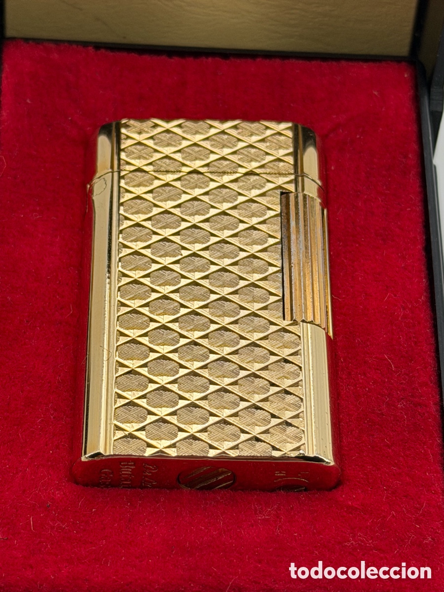 Mecheros: Mechero Suizo Chapado en Oro - Foto 8