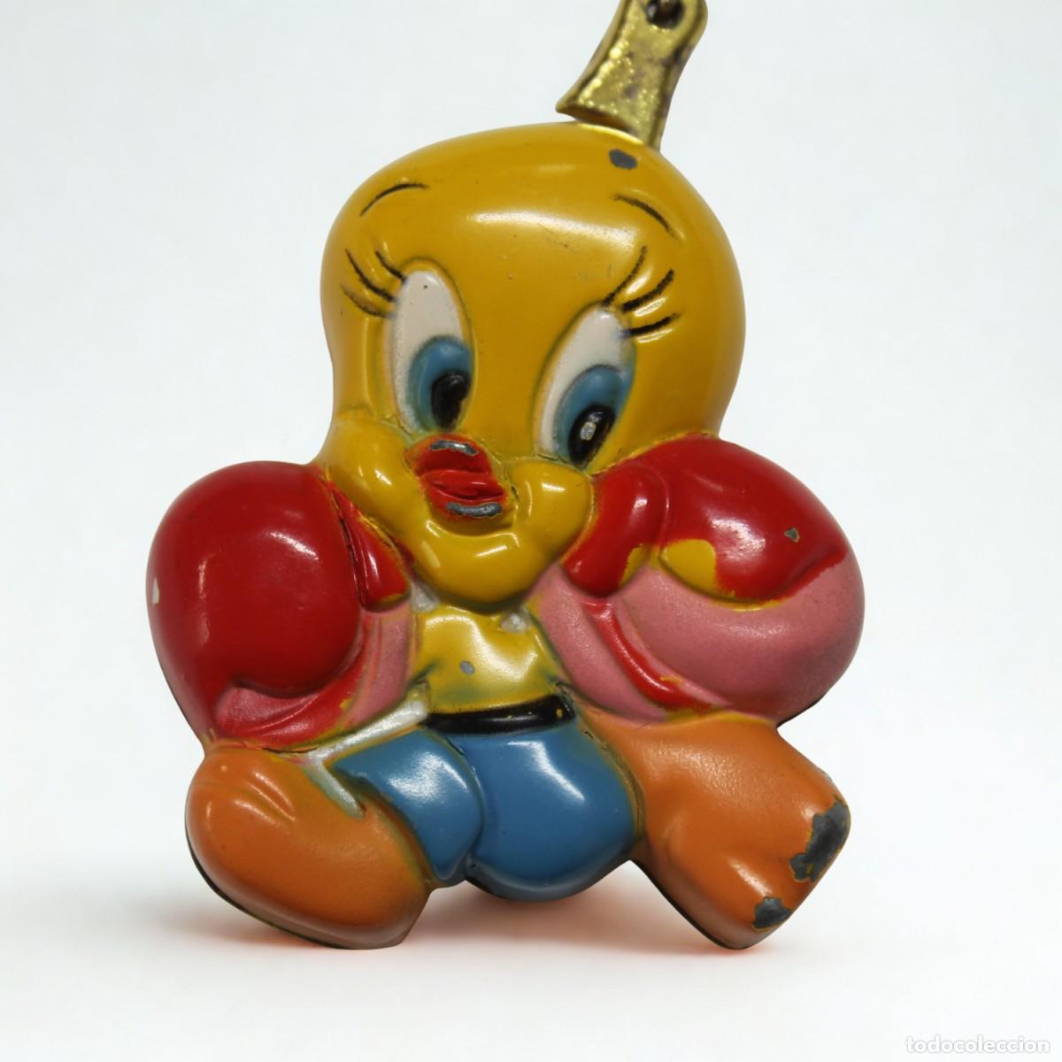 Mecheros: Mechero Llavero Piol&iacute;n Tweety Looney Tunes Encendedor Metalico a Gas - Vintage