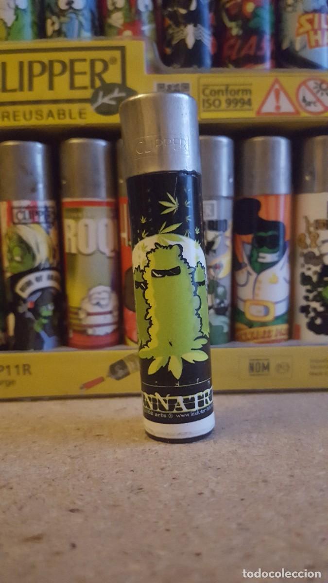 Mecheros: Mechero/encendedor Clipper lighter. Colecci&oacute;n de Los Cogollitos. Cannatrix, parodia de Matrix.