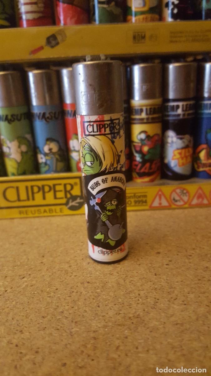 Mecheros: Mechero/encendedor Clipper. Colecci&oacute;n Los Cogollitos. Buds of Anarchy, parodia de Sons of Anarchy.