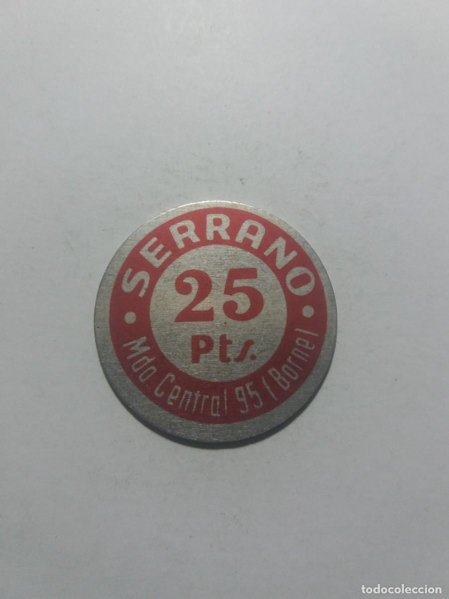 Mecheros: Ficha Cooperativa 25 Pts.SERRANO Mdo. Central 95 (Borne)