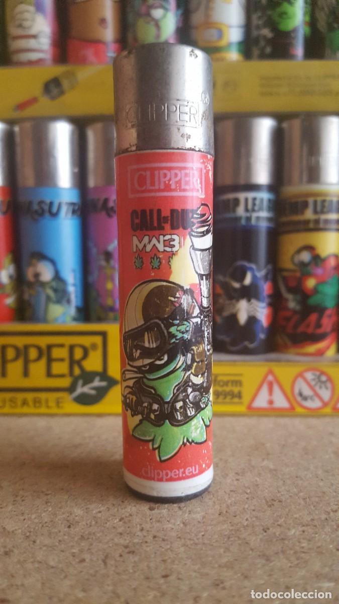 Mecheros: Mechero/encendedor Clipper lighter colecci&oacute;n Cogollitos. Parodia videojuego Call of Dutty