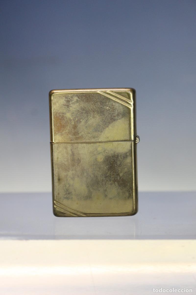 Mecheros: 03. Zippo vintage Solid Brass, lat&oacute;n, E-VIII. 1992. - Foto 3