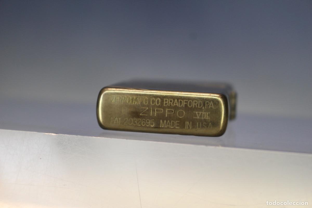Mecheros: 03. Zippo vintage Solid Brass, lat&oacute;n, E-VIII. 1992. - Foto 4