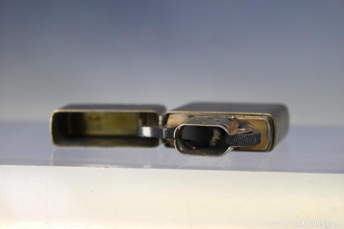 Mecheros: 03. Zippo vintage Solid Brass, lat&oacute;n, E-VIII. 1992. - Foto 5