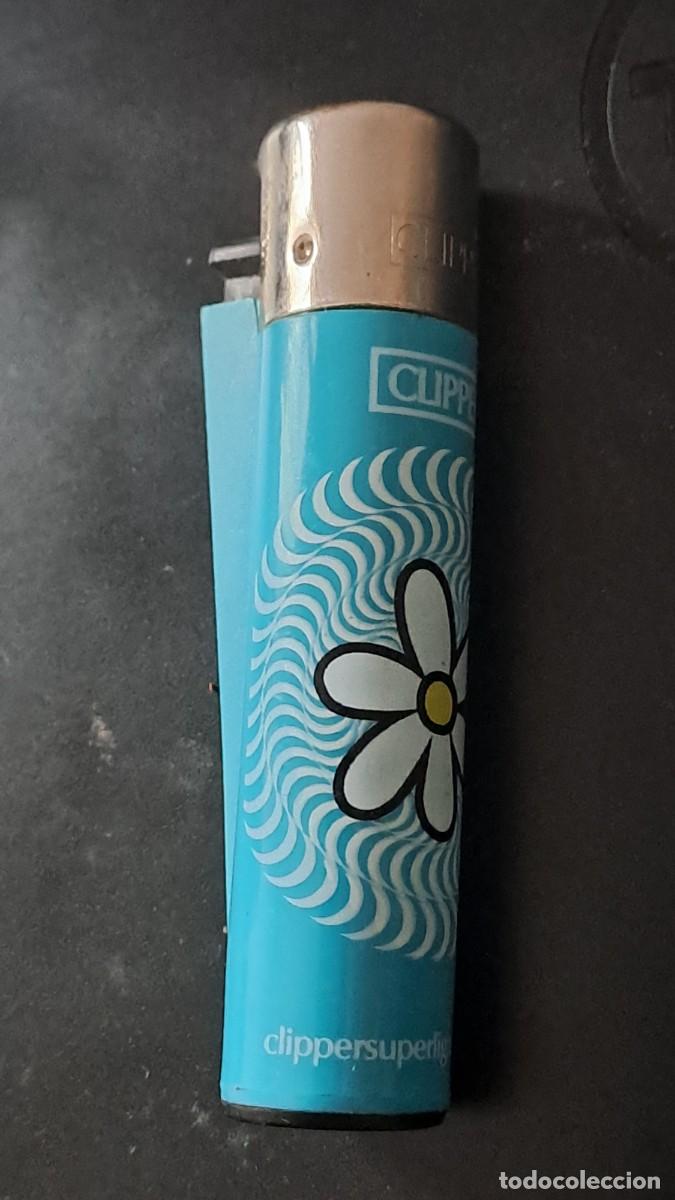 Mecheros: ANTIGUO MECHERO CLIPPER DECORADO