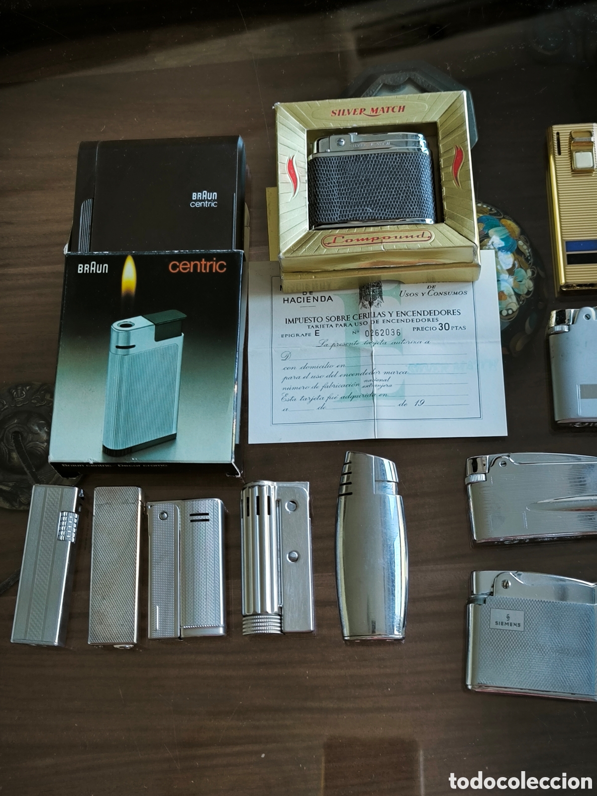 Briquets: 11 Mecheros Ronson, Silver Match, Braun,Siemens, Imco, etc