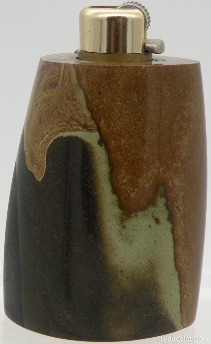 Isqueiros: MECHERO DE MESA CON SOPORTE DE M&Aacute;RMOL A&Ntilde;OS 1960