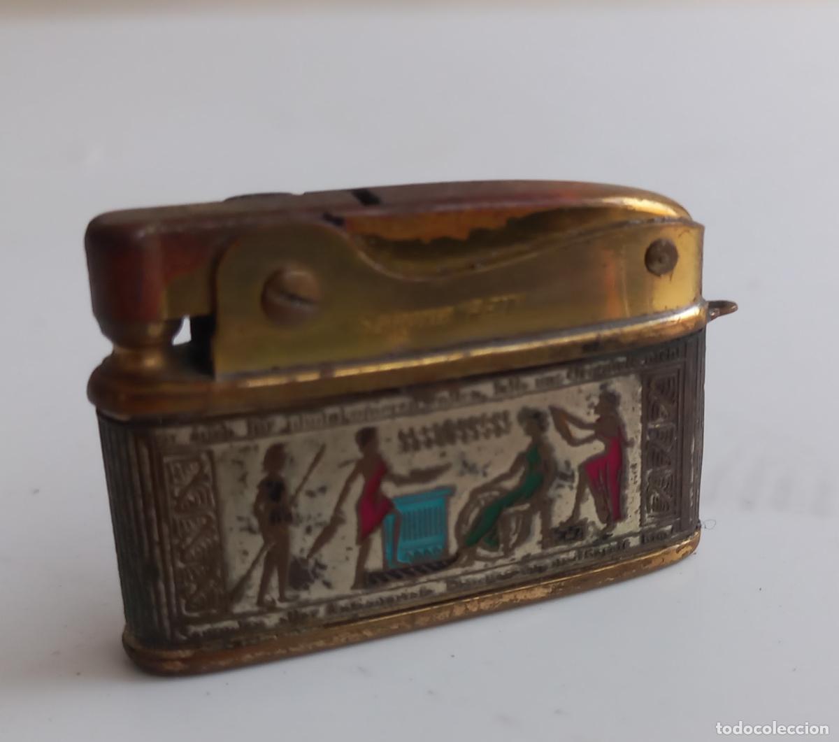 Mecheros: PEQUE&Ntilde;O MECHERO SAROME PET DECORADO MOTIVOS CL&Aacute;SICOS GRIEGOS ROMANOS O EGIPCIOS ENCENDEDOR MINIATURA