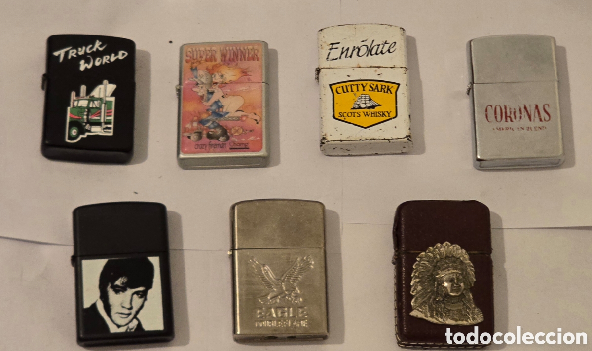 Lighters: Lote 7 mecheros de gasolina