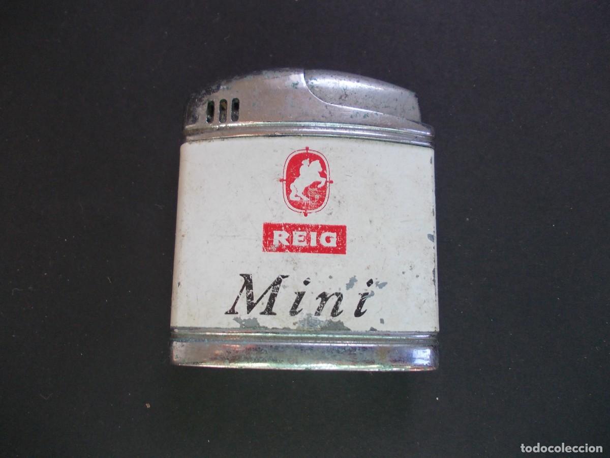 Lighters: Mechero Reig Mini encendedor publicitario puros tabaco publicidad coleccionismo vintage gas