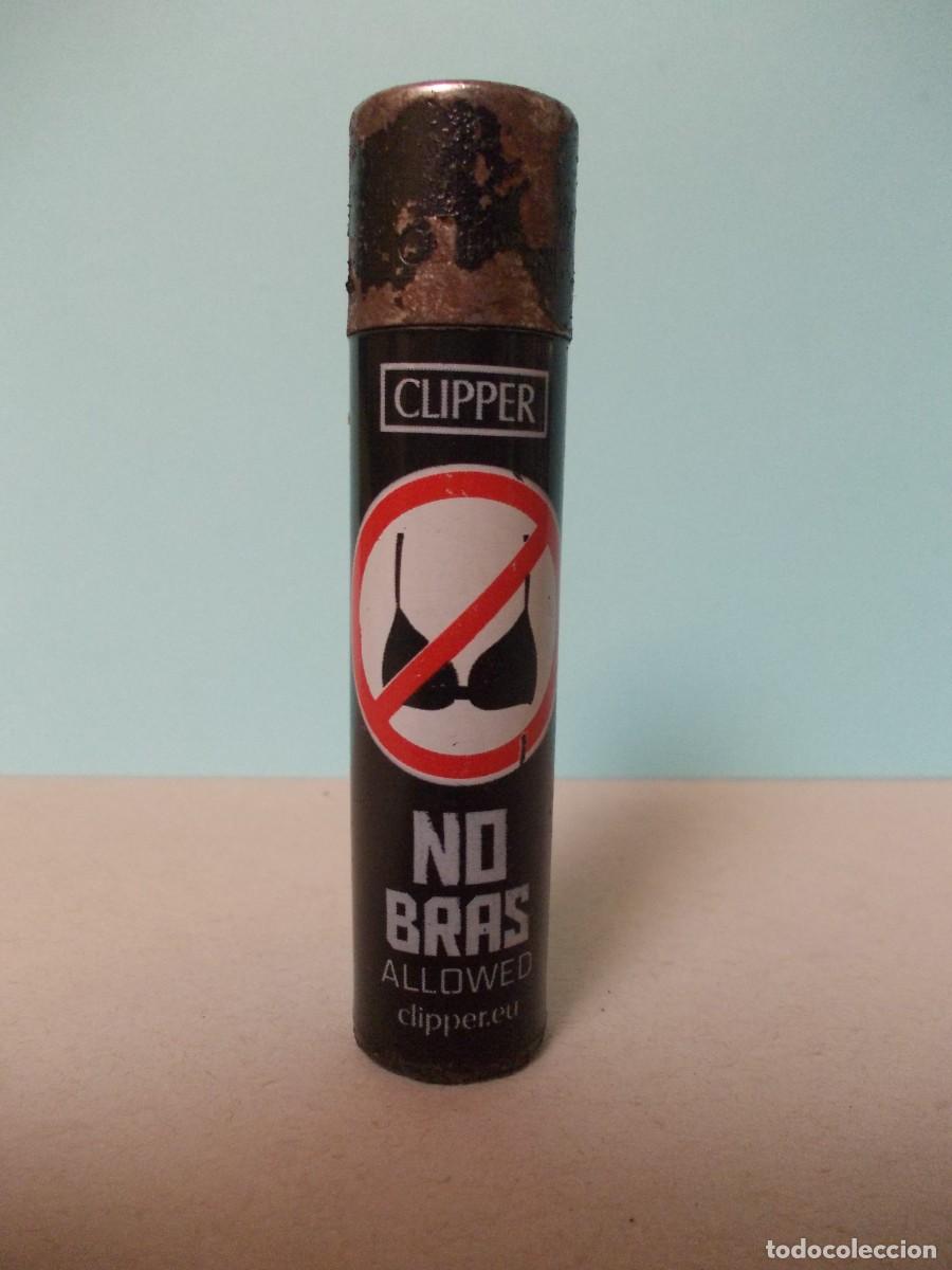 Briquets: Mechero Clipper original encendedor piedra serie Babe Signs 2/4 No Bras Allowed descatalogado