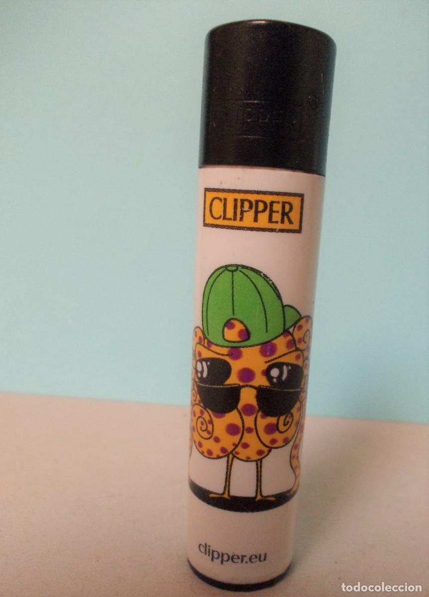 Lighters: Mechero Clipper original encendedor piedra serie Octopus 2/4 pulpo gafas descatalogado