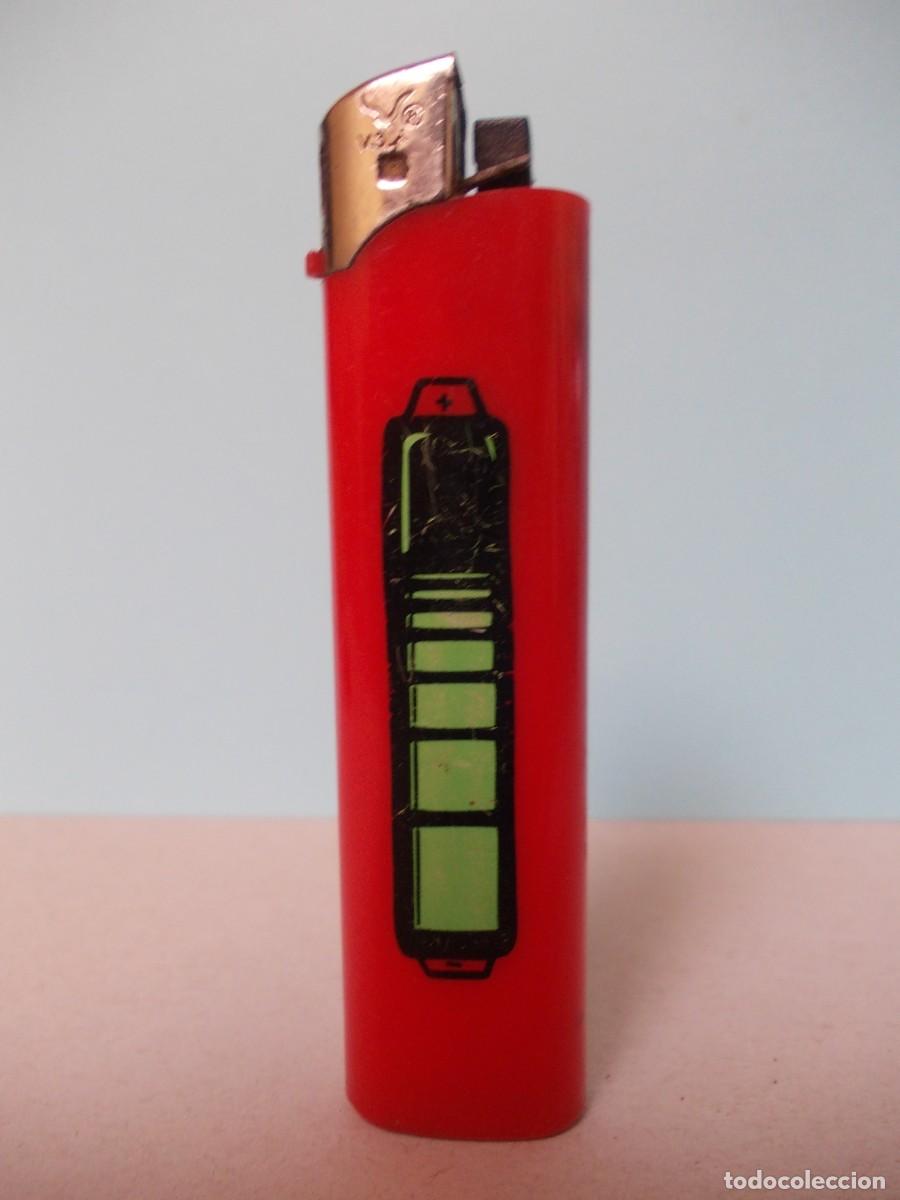 Lighters: Mechero Clipper original encendedor piedra rojo dibujo bateria pila verde retro descatalogado