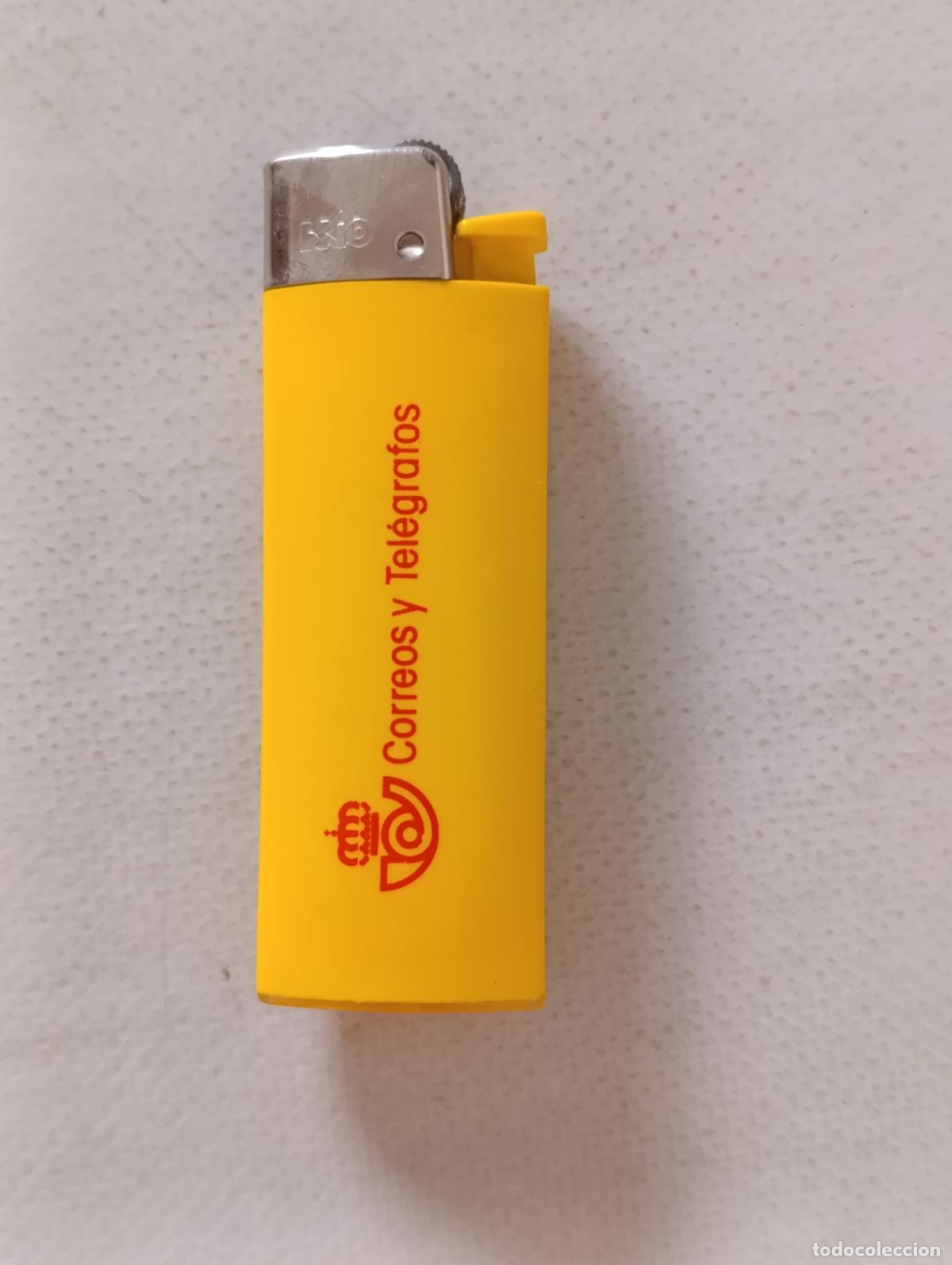 Mecheros: MECHERO ENCENDEDOR CORREOS Y TELEGRAFOS - PUBLICIDAD - AMARILLO - BRIO (E7A)