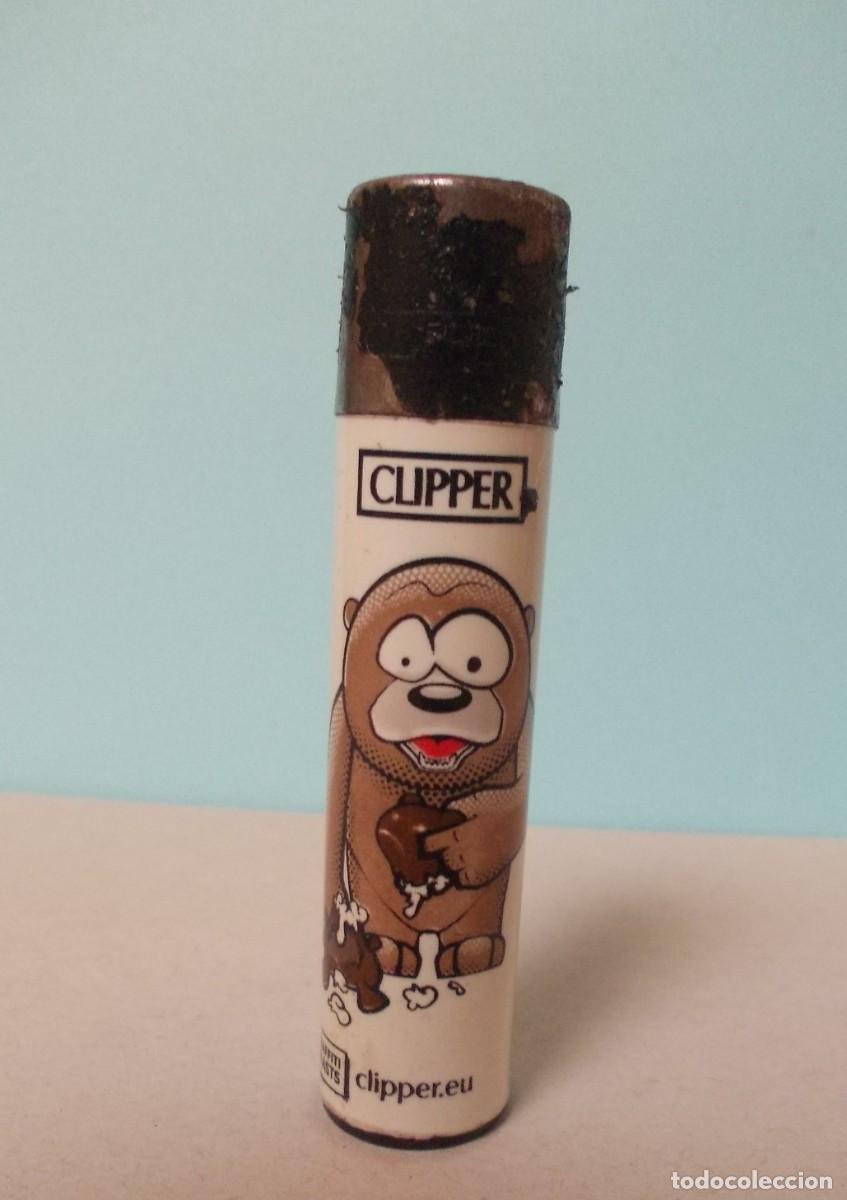 Isqueiros: Mechero Encendedor Clipper Recargable Serie Graffiti Beasts Oso Chocolate Piedra Gas Blanco Ilustrac