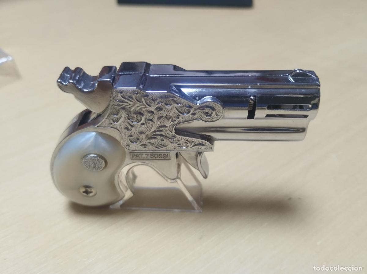 Briquets: BZB 160. MECHERO PISTOLA DERRINGER. MARCA MODERN ANGEL MASCOT. JAPON. EN SU CAJA ORIGINAL. NUEVA