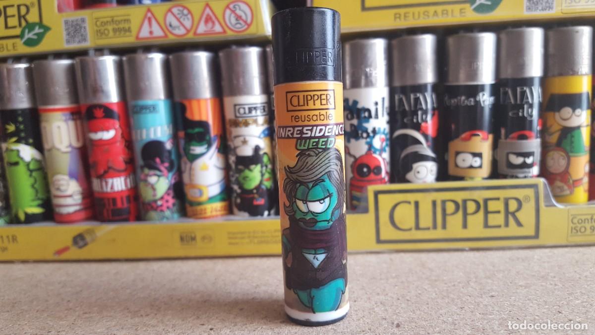 Mecheros: Mechero/encendedor Clipper lighter colecci&oacute;n Cogollitos. Inresidence weed.