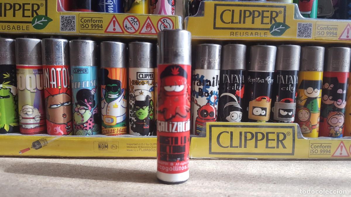 Mecheros: Mechero/encendedor Clipper lighter colecci&oacute;n Cogollitos. Legalizaci&oacute;n, parodia Che Guevara.